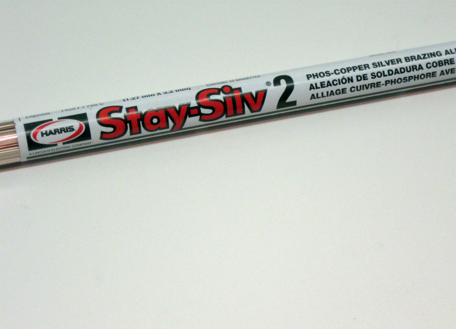 Harris Stay-Silv 2 Brazing Alloy Solder 2% Silver 28 Sticks