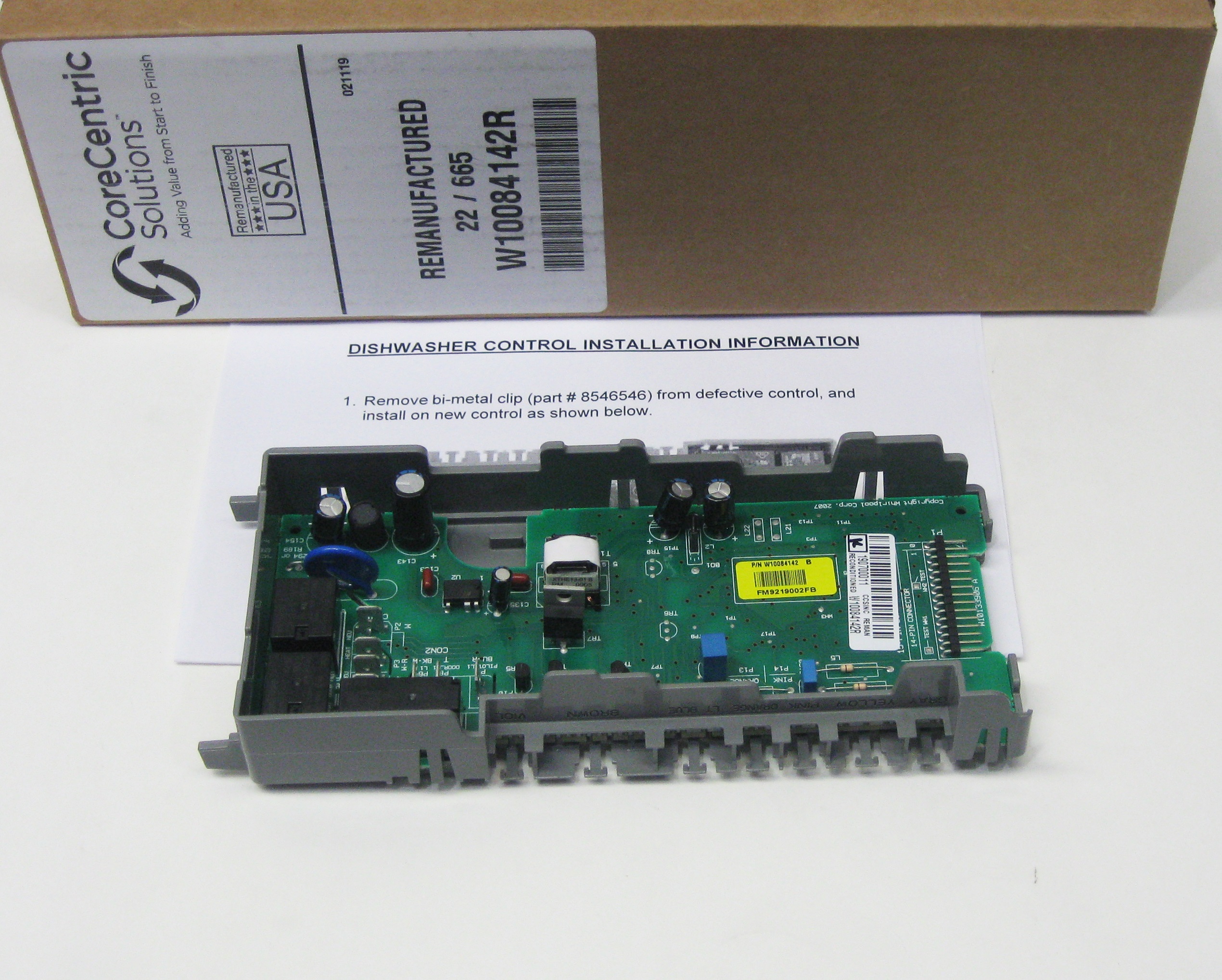 Dishwasher Electronic Control Board W10084142 for Whirlpool eBay