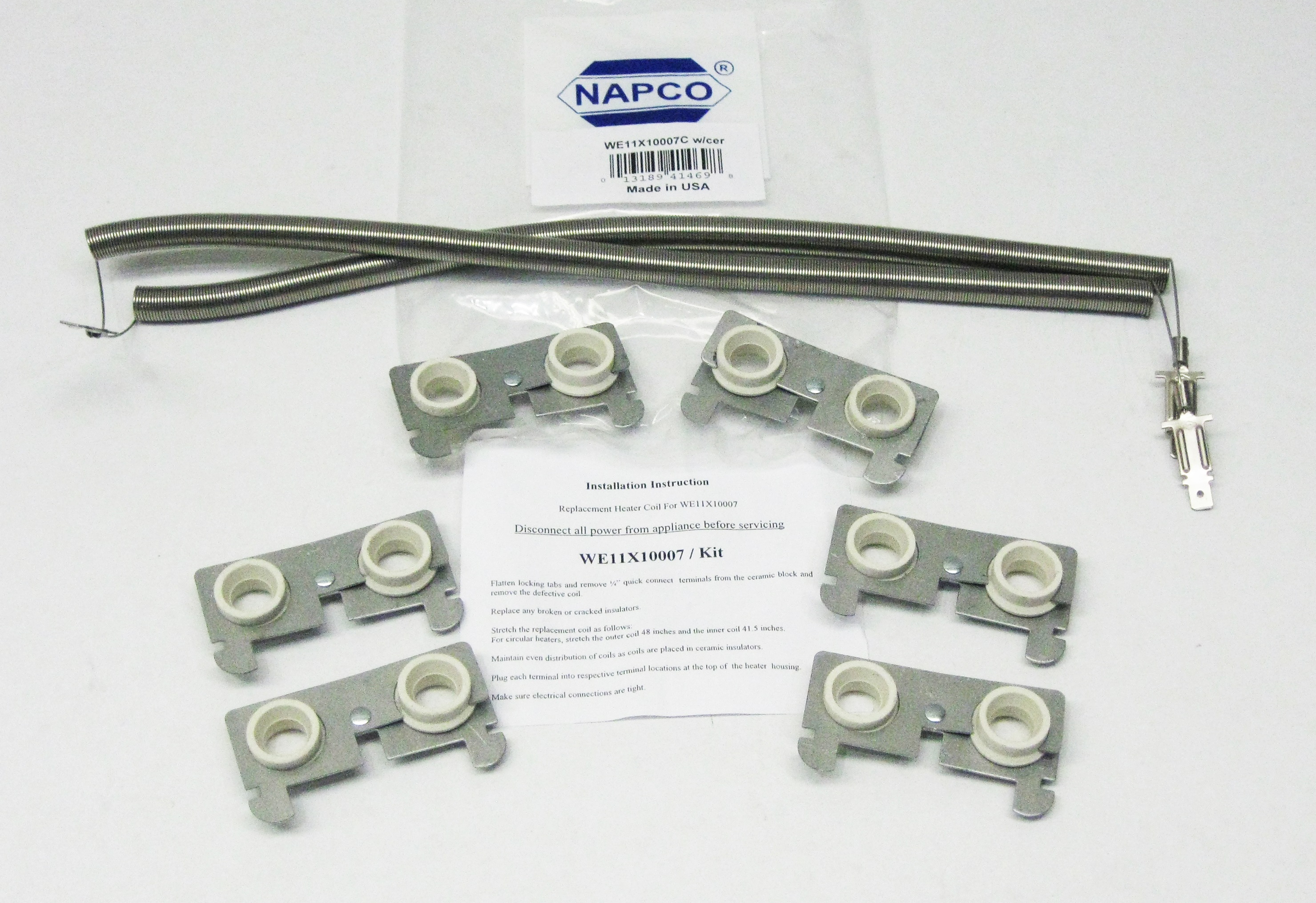 Dryer Heater Element Coils WITH Ceramics WE11X10007 for GE WE11M23 eBay