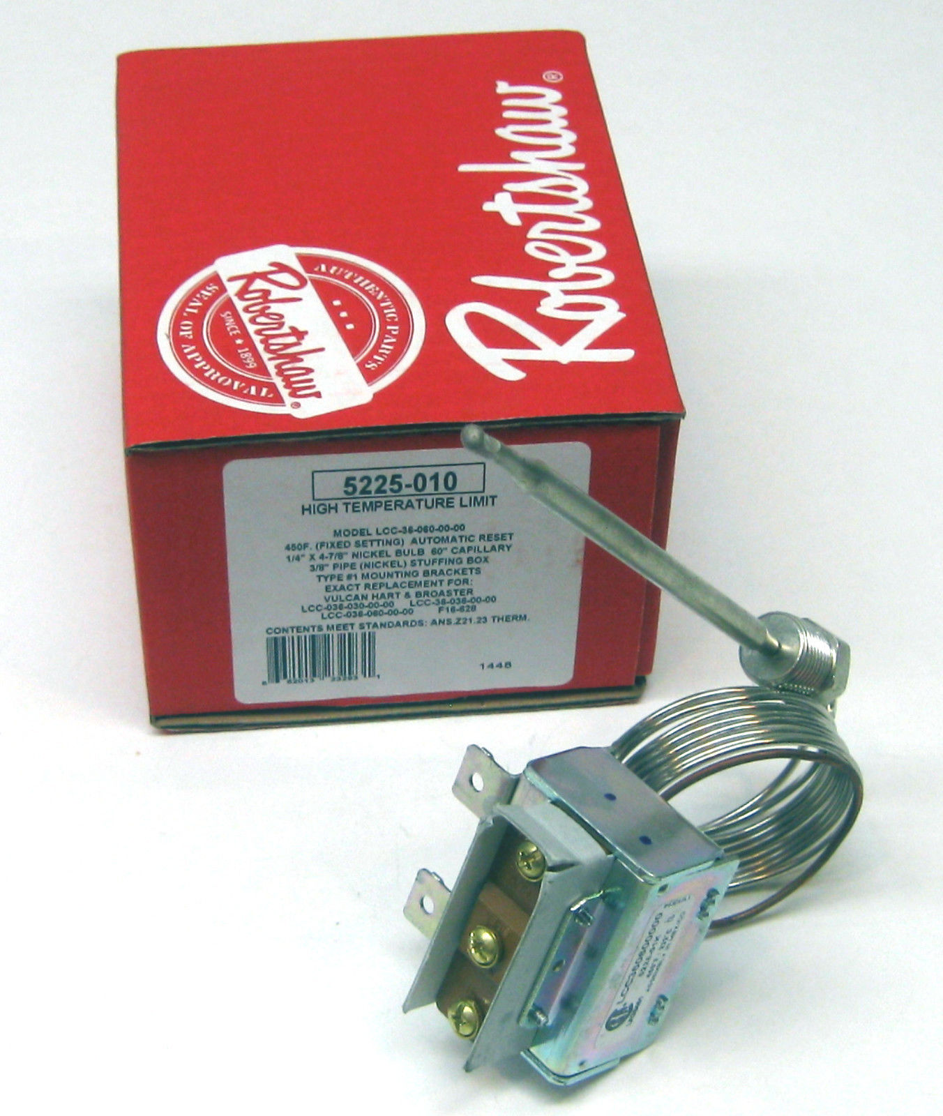 5225010 Robertshaw Commercial Fryer Oven Limit Thermostat 481150 4196702 LCCM 662013232931 eBay