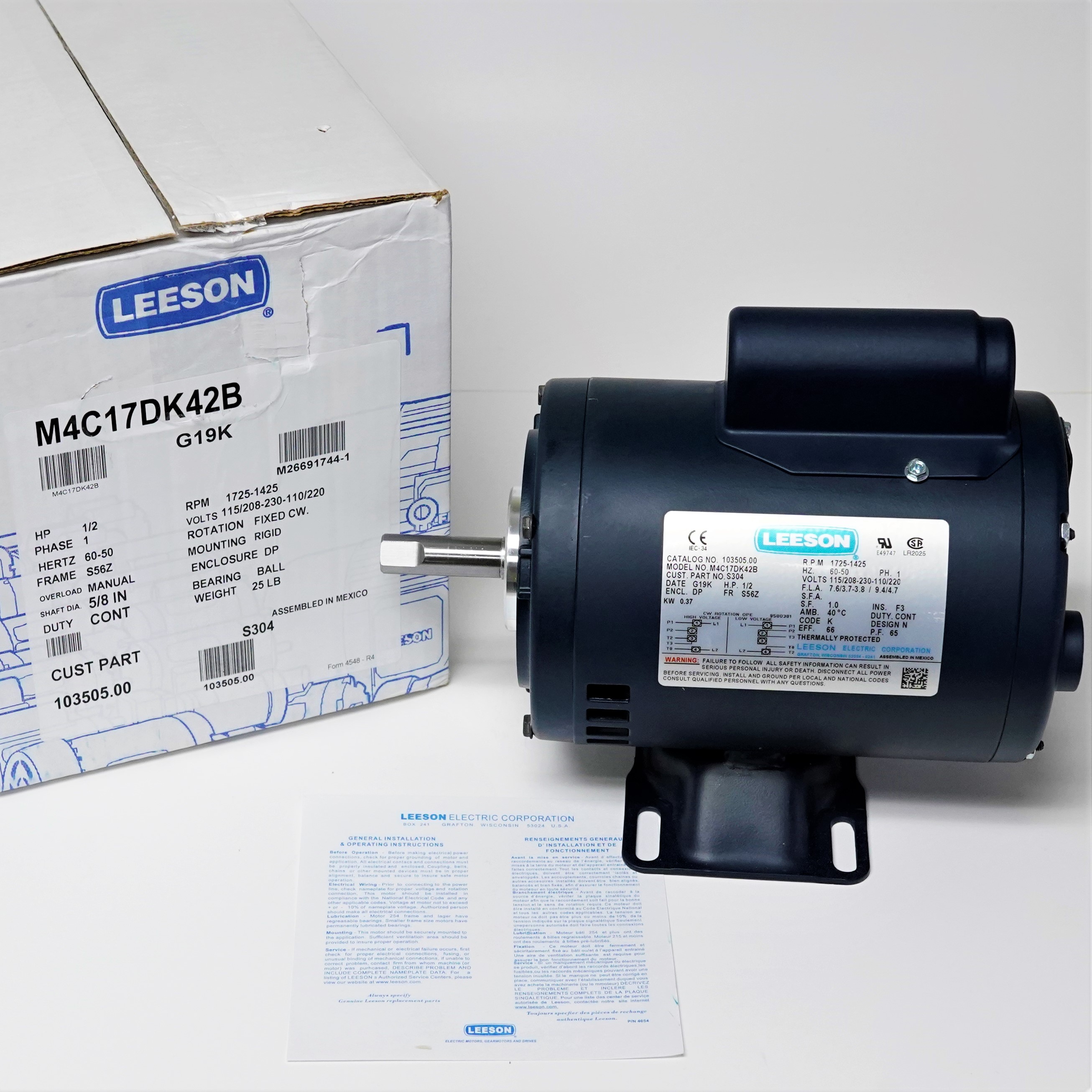 HP67583 Motor, Filter Pump for Henny Penny Fryer 67583 68-1253