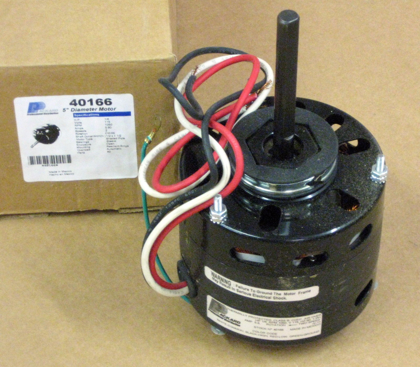 40166 1 6 Hp Motor For Fasco D166 Nordyne Miller 304418165