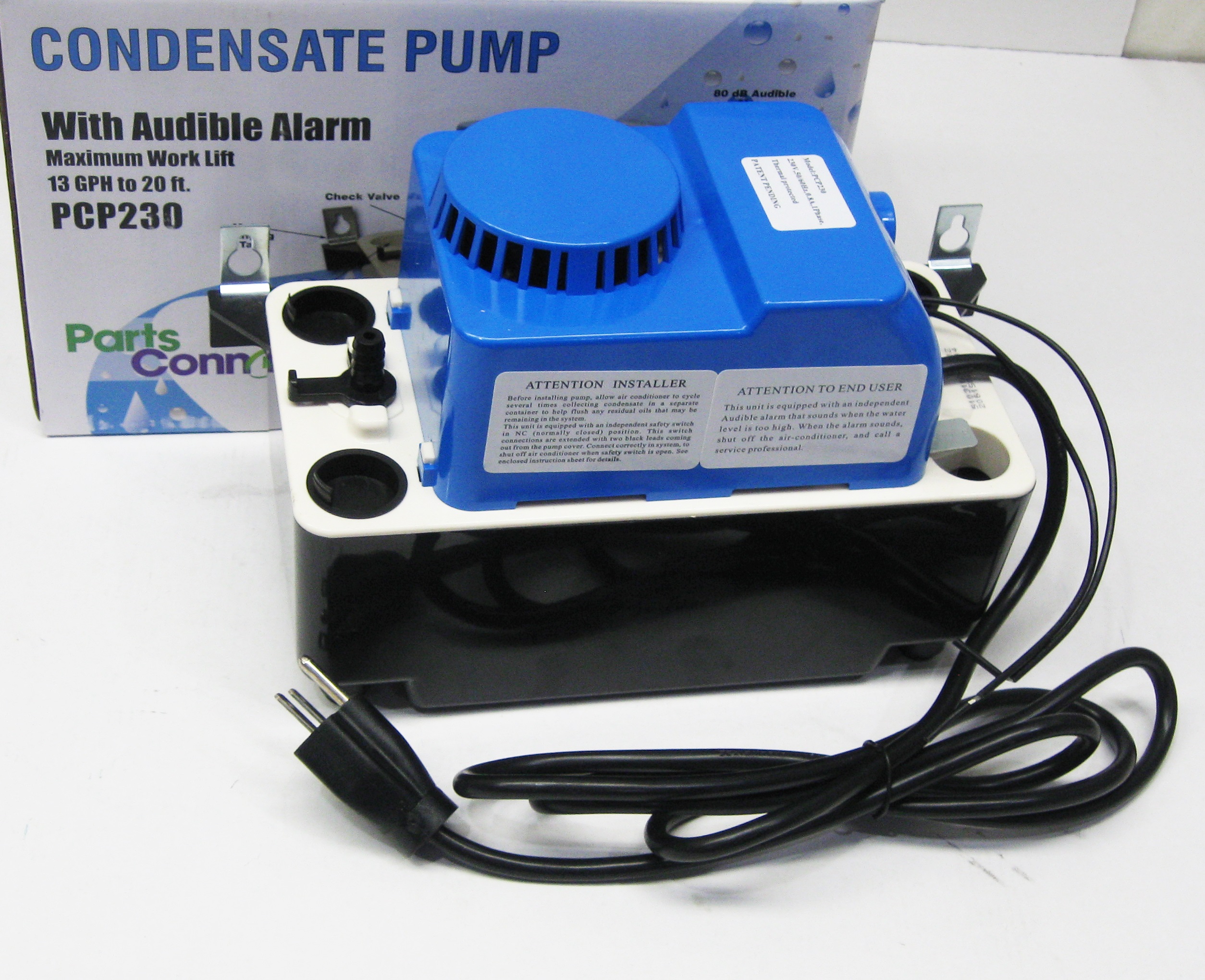Air Conditioning 230 VOLT Condensate Pump with Safety Switch and Alarm
