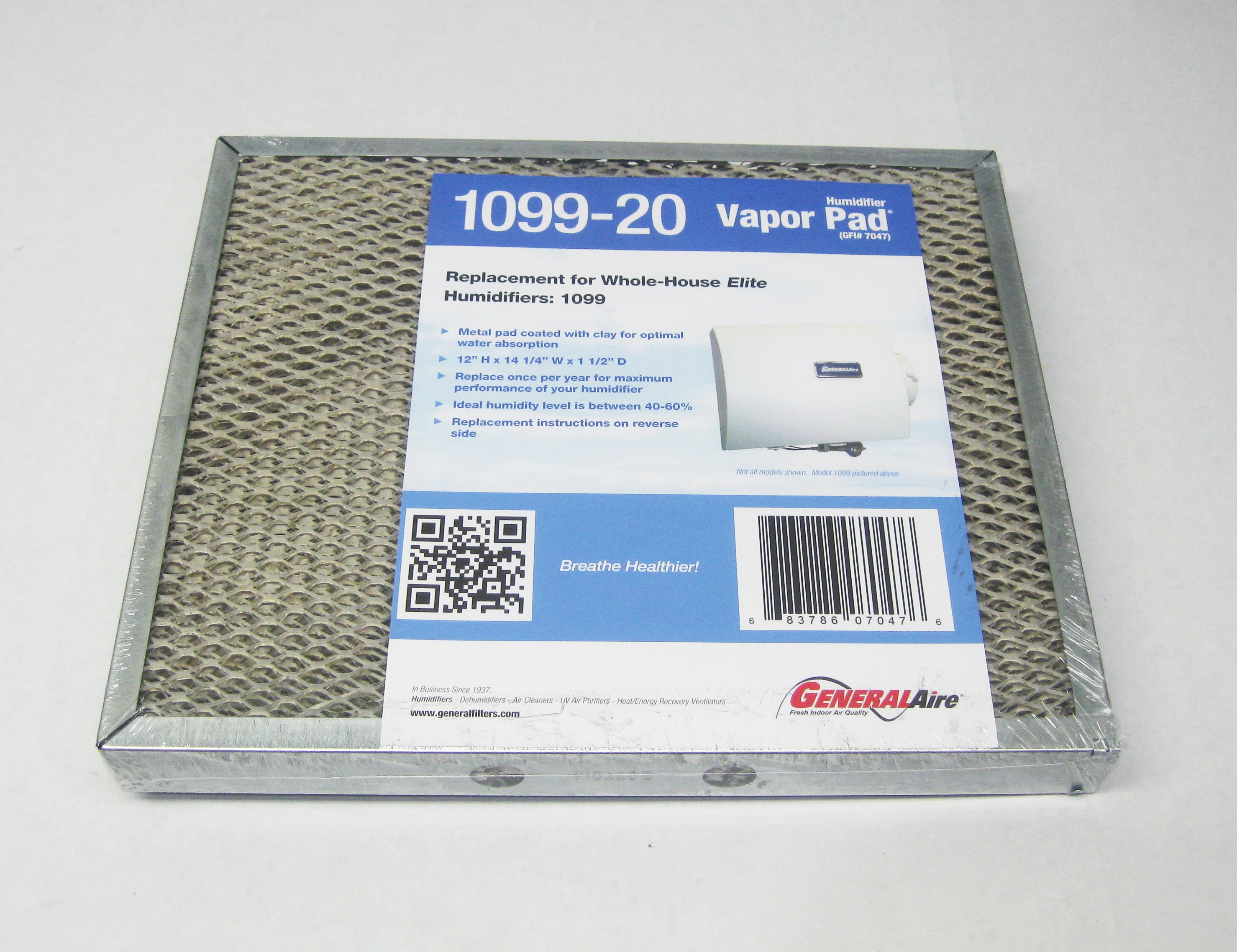 OEM GeneralAire 109920 Water Pad Media Filter for 1099 Elite