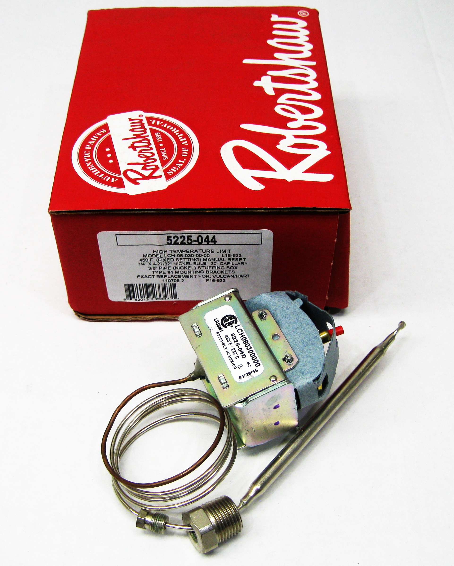 5225044 Robertshaw Commercial Fryer Oven Limit Thermostat 481026