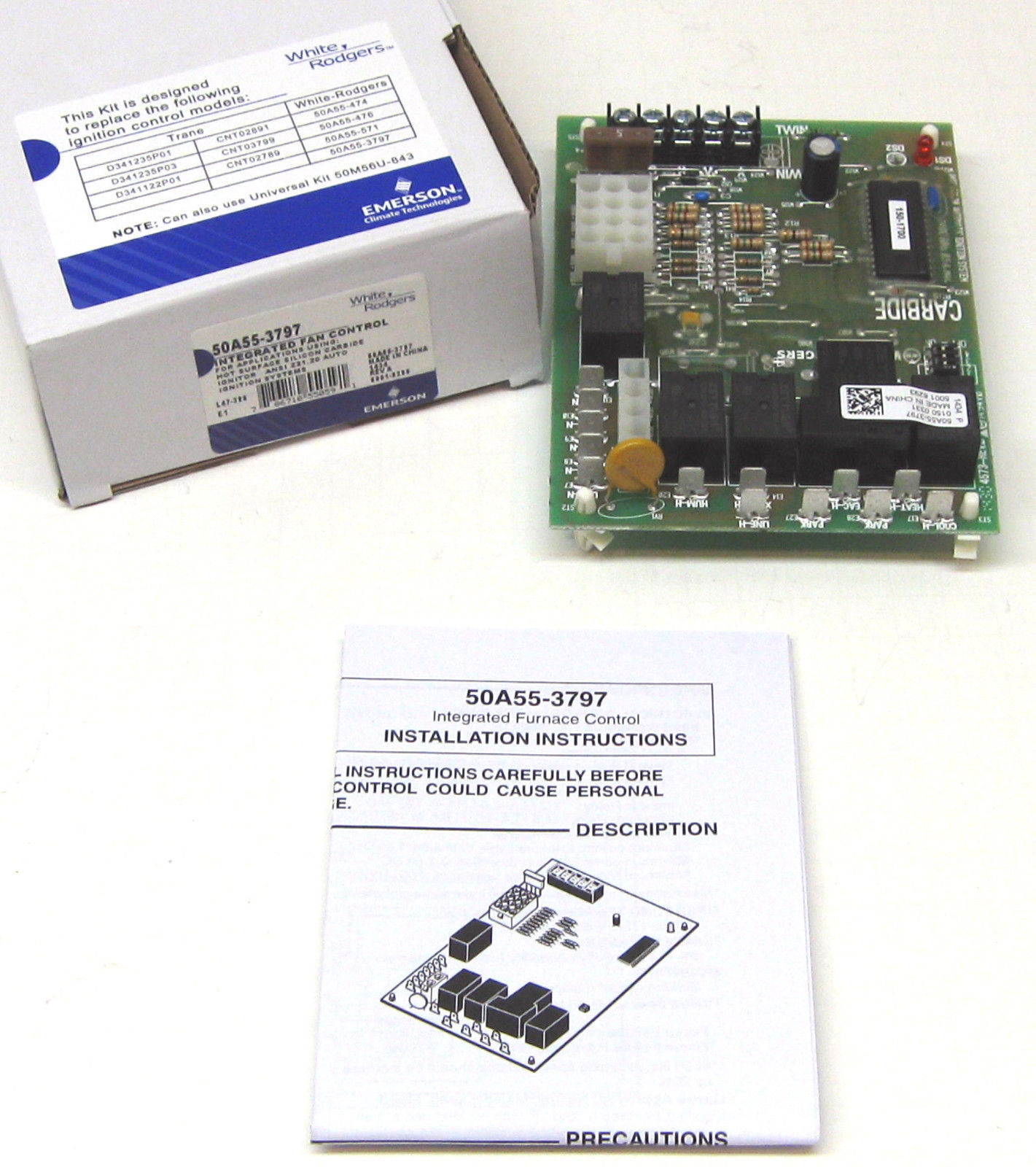 50A553797 White Rodgers Furnace Control Board for Trane D341235P01