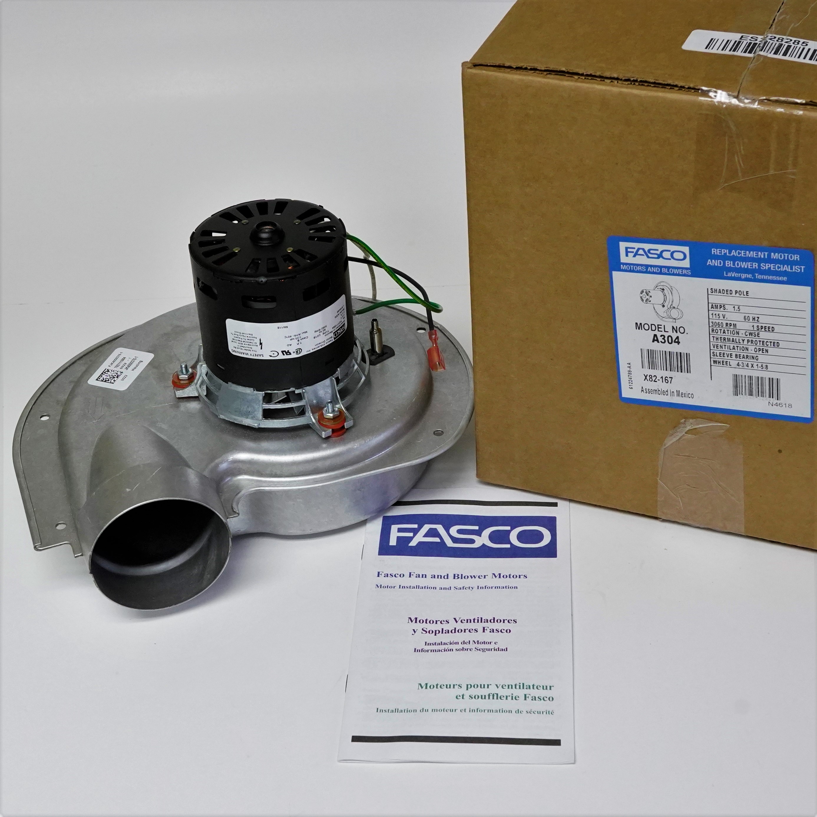 Fasco A304 Draft Inducer Motor for 70219700 70219701 1010238 1010975
