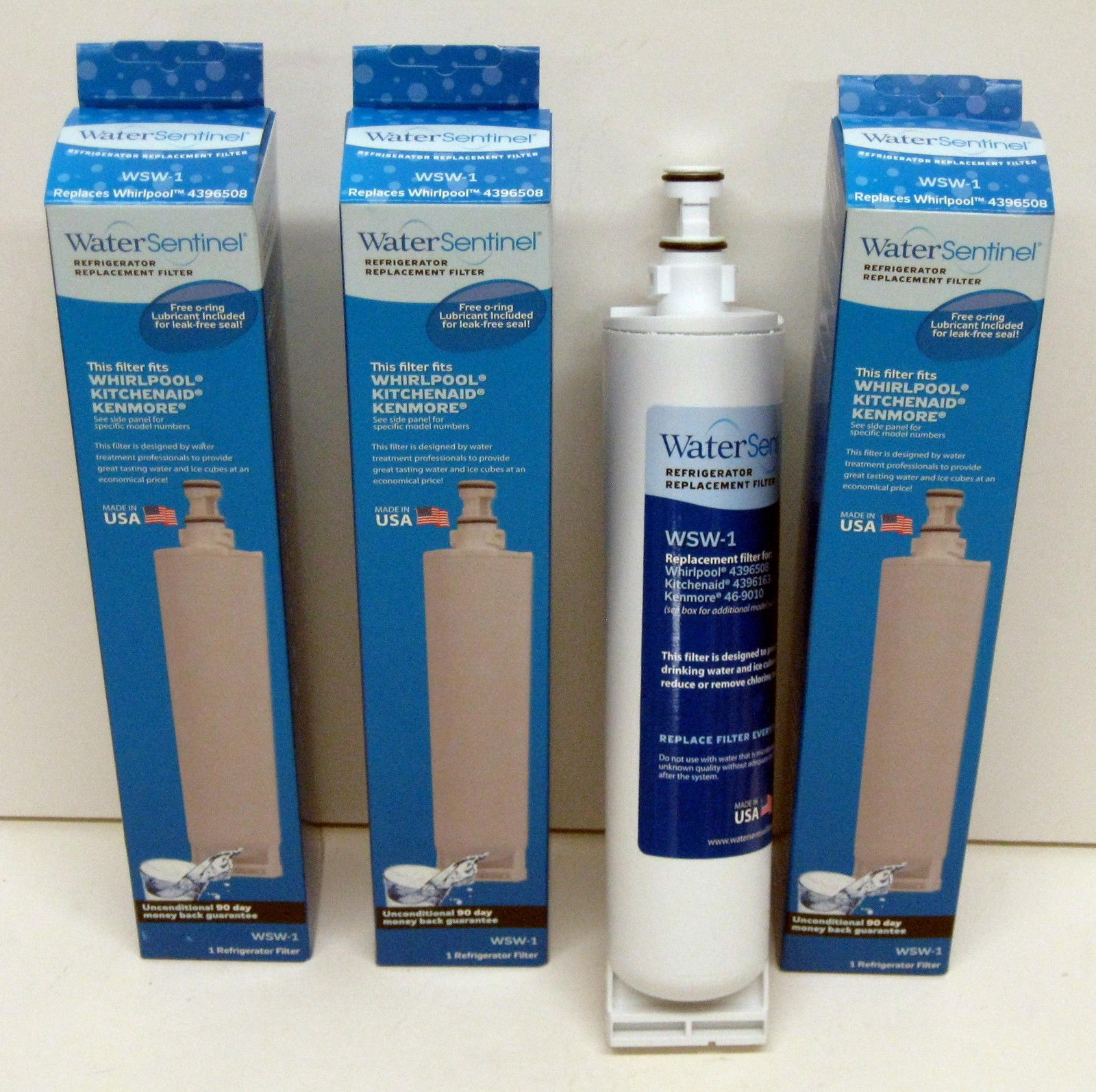 WSW13_PACK Refrigerator Water Filter for Whirlpool Kitchenaid 4396508