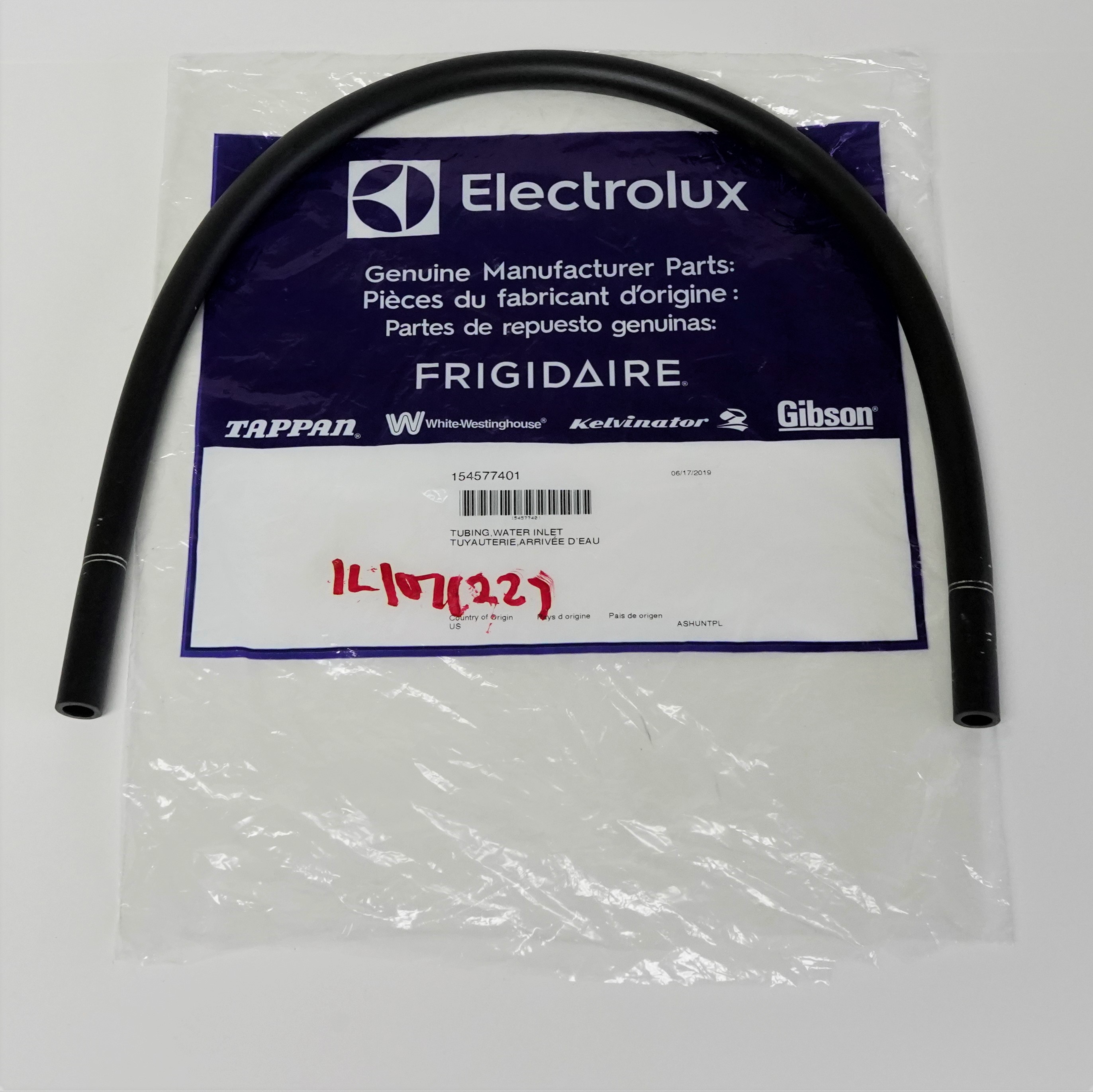 Electrolux, Frigidaire 154577401 Dishwasher Water Inlet Tubing eBay