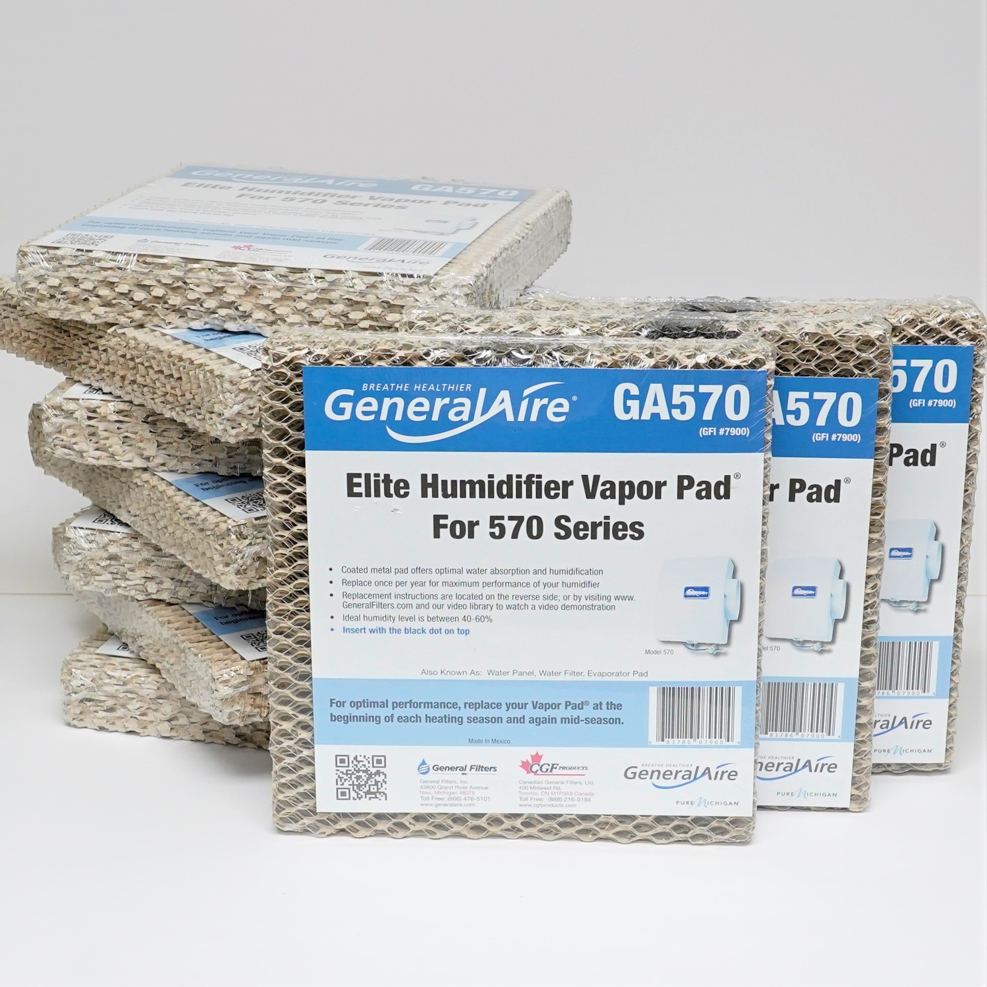 Pack of 10 GeneralAire GA570 Elite Humidifier Vapor Pad 3200, 570