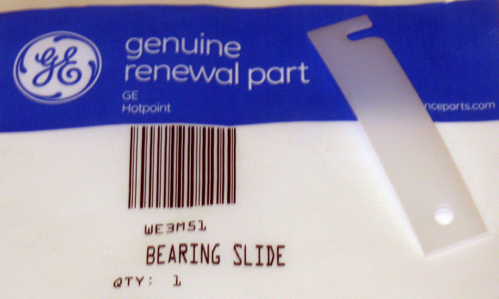 WE3M51 GE Dryer Drum Bearing Slides Glides AP2041852 PS266747