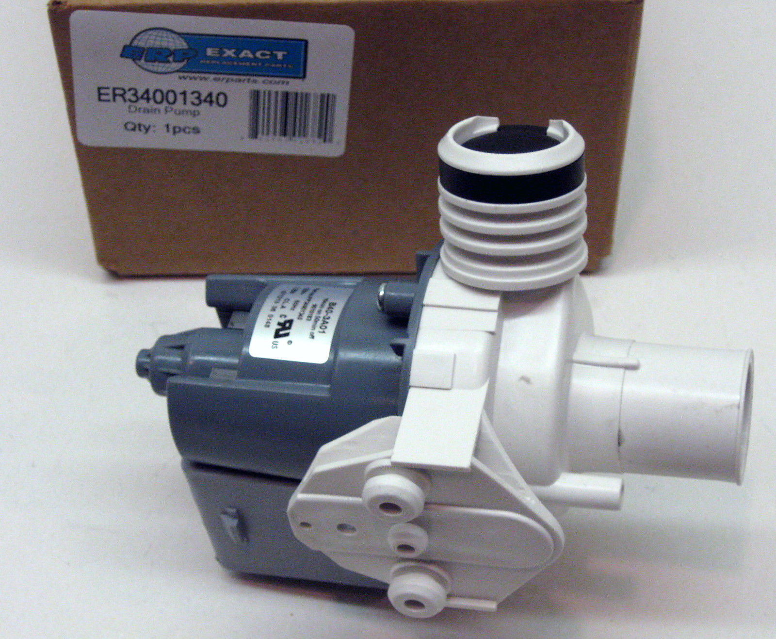 34001340 OEM Washer Drain Pump Motor WP34001340 PS11741568 AP6008431 1185351 for Maytag Amana Inglis Whirlpool