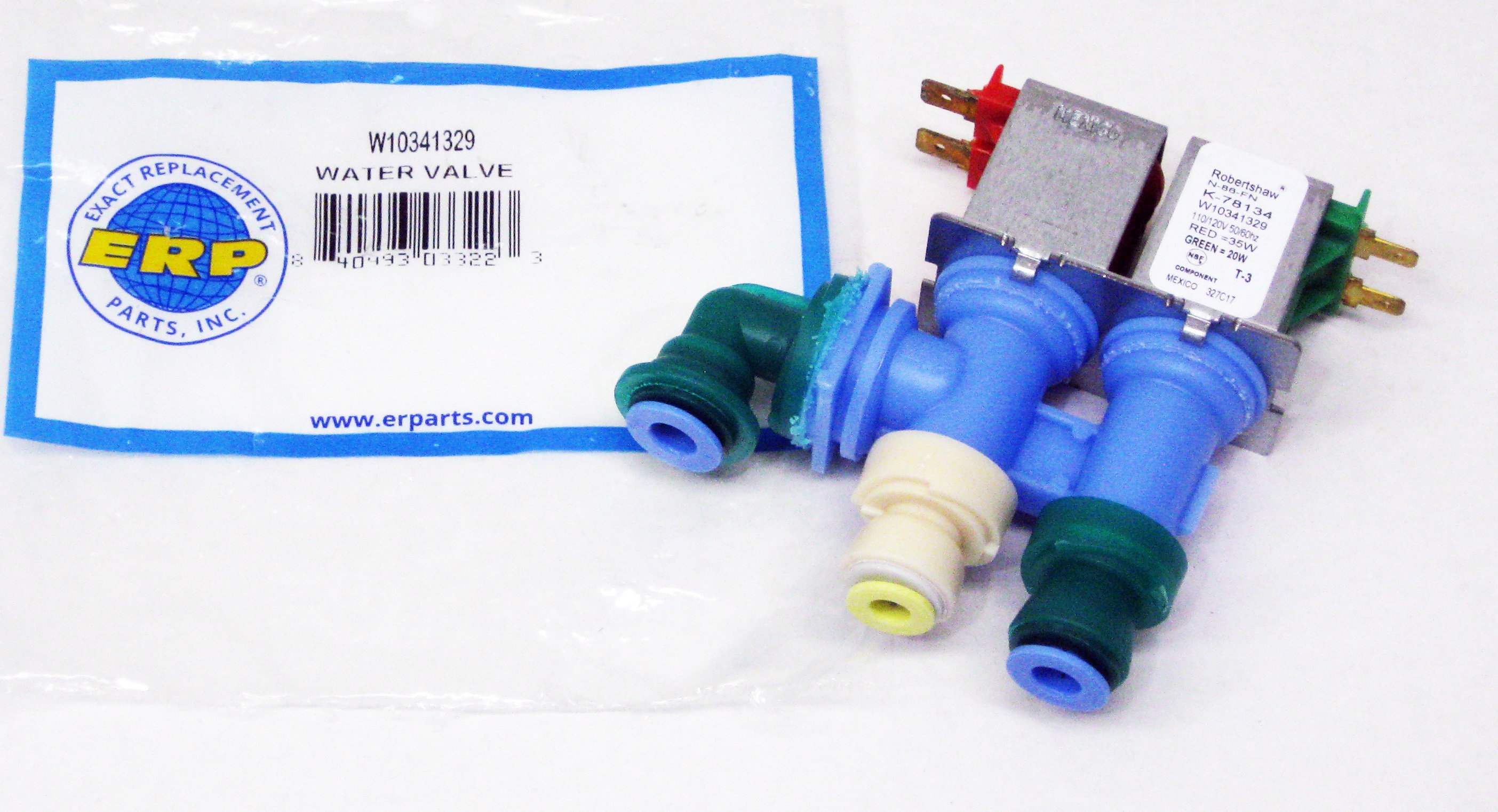 Refrigerator Water Solenoid Valve W10341329 for Whirlpool AP6019940