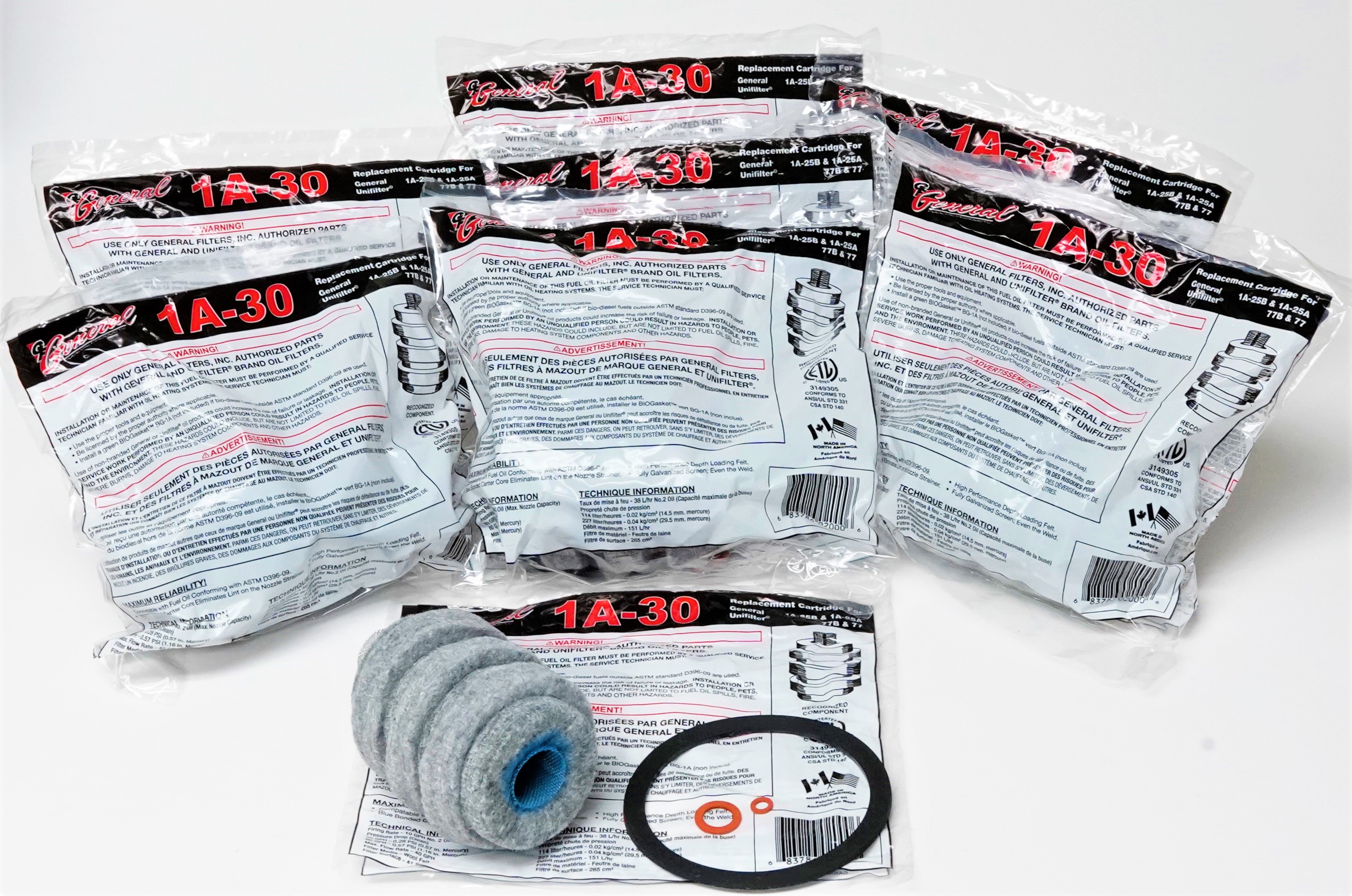 1A308 PACK 10 Micron Fuel Oil Filter for 1A25A 77 XF25 8055 F300 A