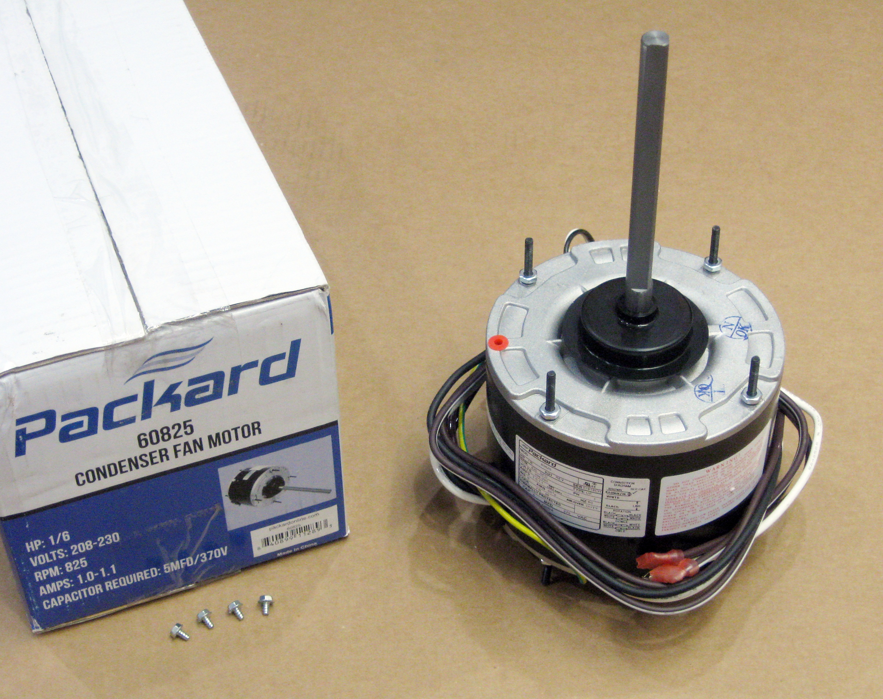 Air Conditioner Condenser Fan Motor 1 6 Hp 825 Rpm 5 8
