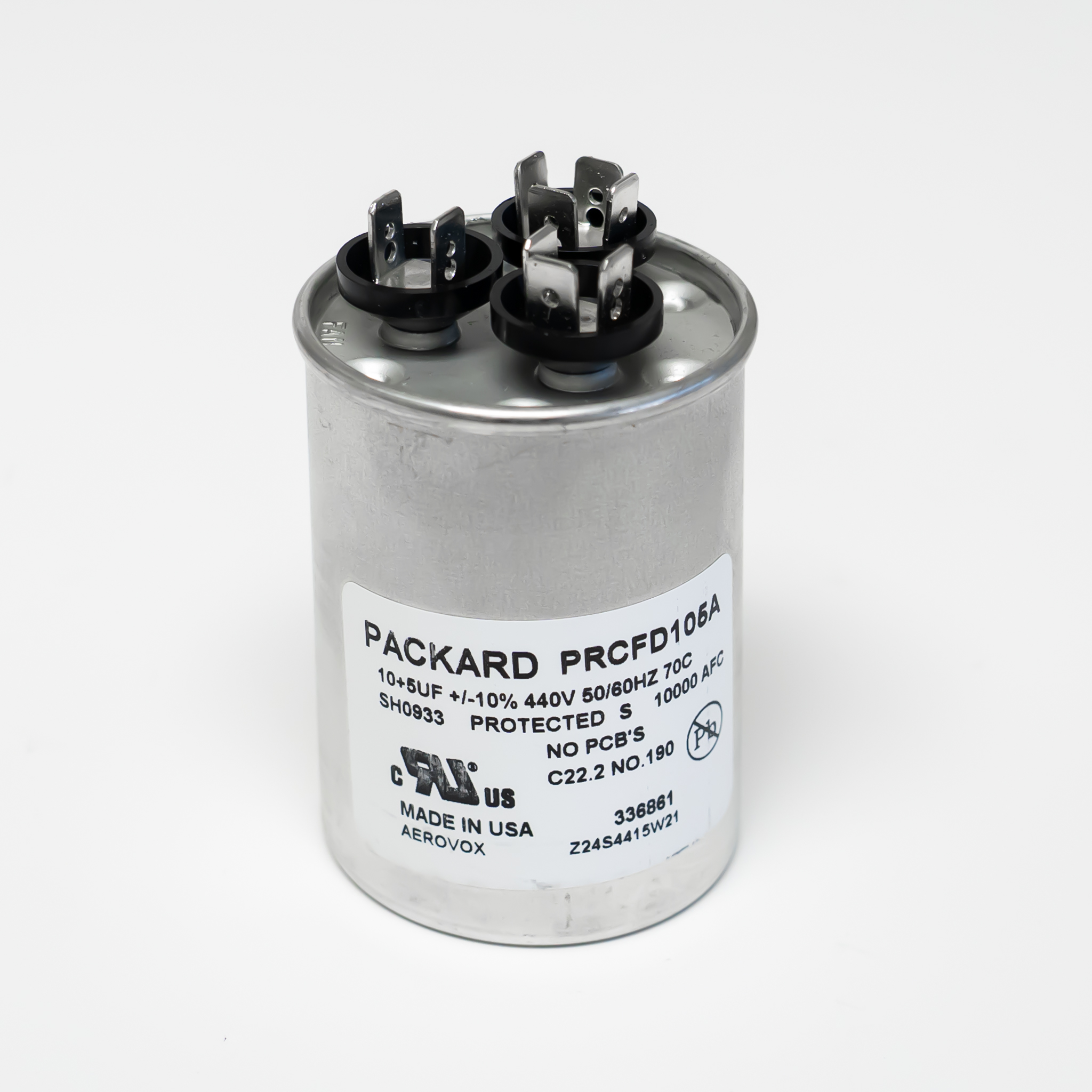 Titan HD HVAC Dual Motor Run Capacitor 10+5 MFD 440 Volt