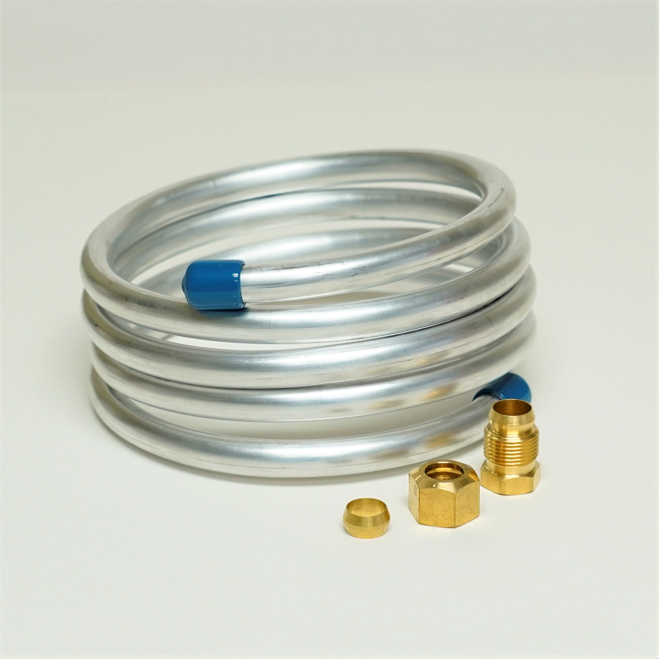 soft-aluminum-tubing-3-8-od-x-5-coil-with-brass-fittings-ebay