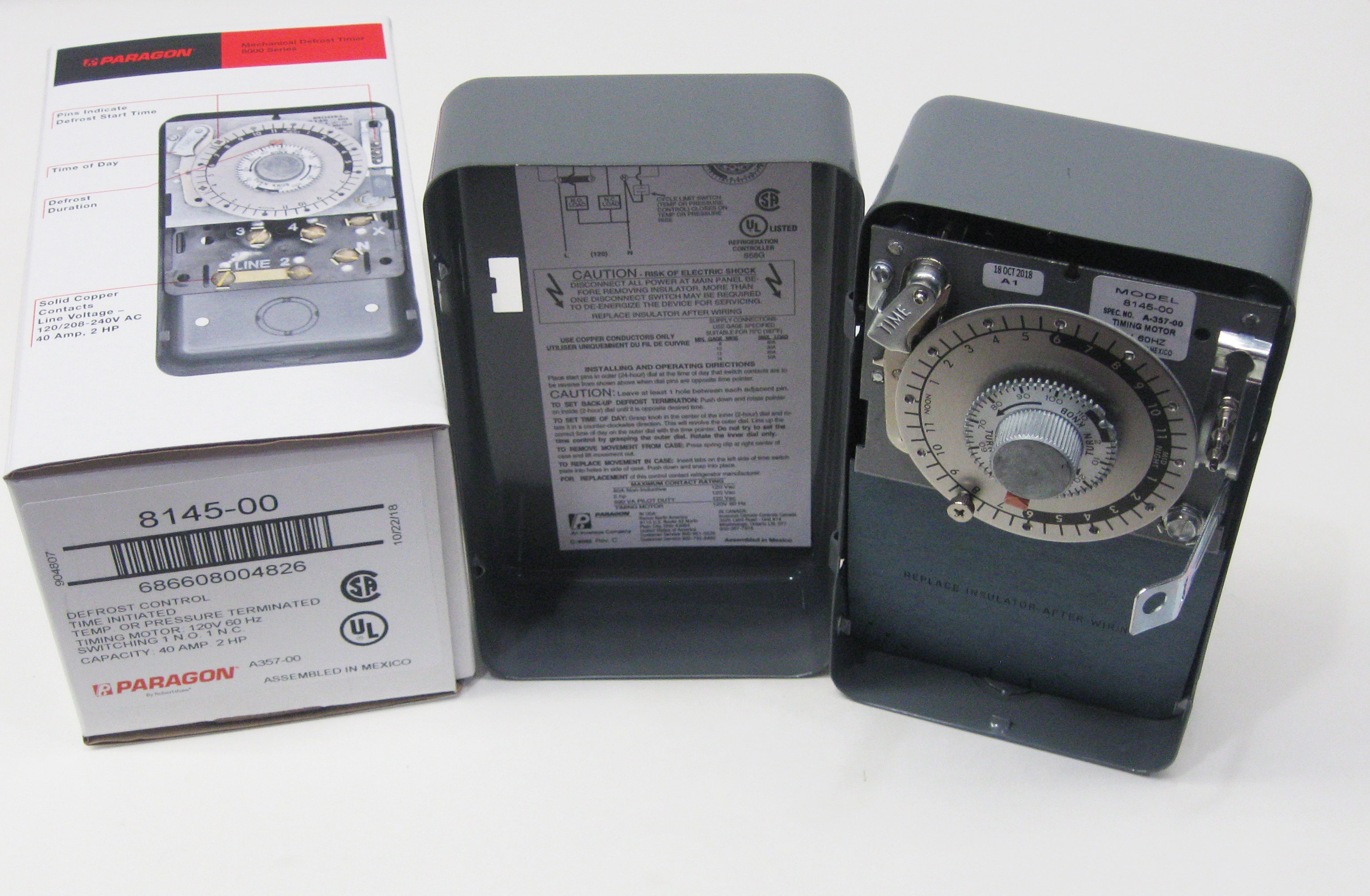 thumbnail image 2 of Robertshaw A1401-00 Refrigerator Defrost Timer - 6 Hour 21 Minute Heavy Duty Replacement 2 of 13