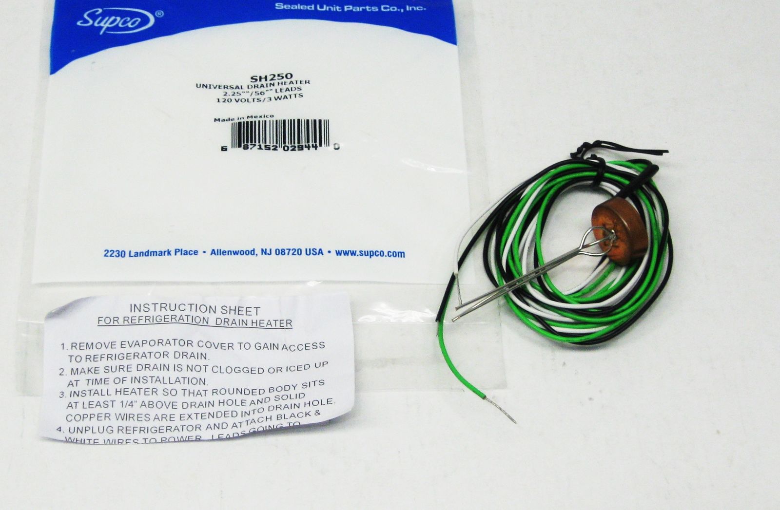 SH250 Universal Drain Heater
