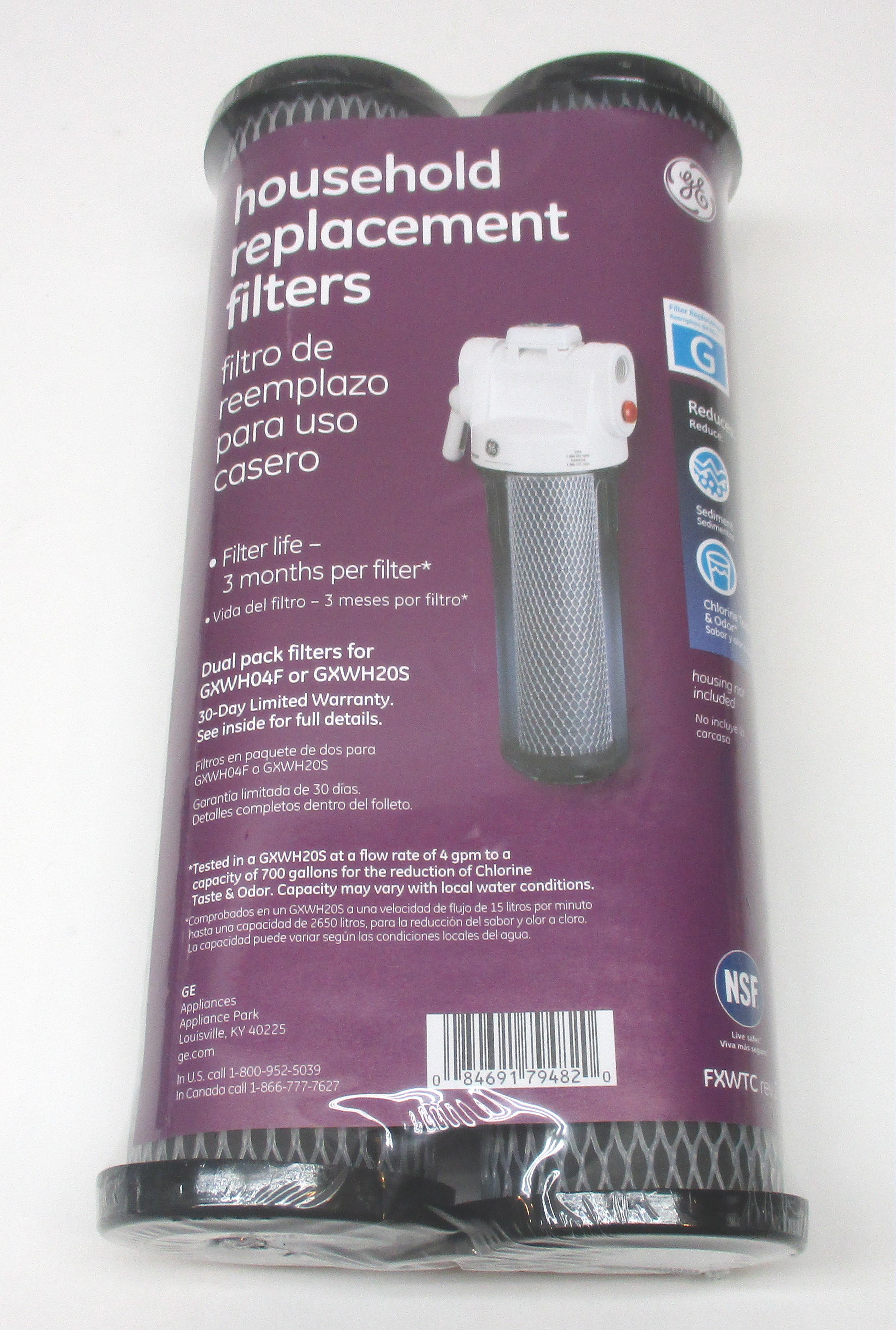 FXWTC Genuine GE SmartWater Sediment Carbon Charcoal Household Water