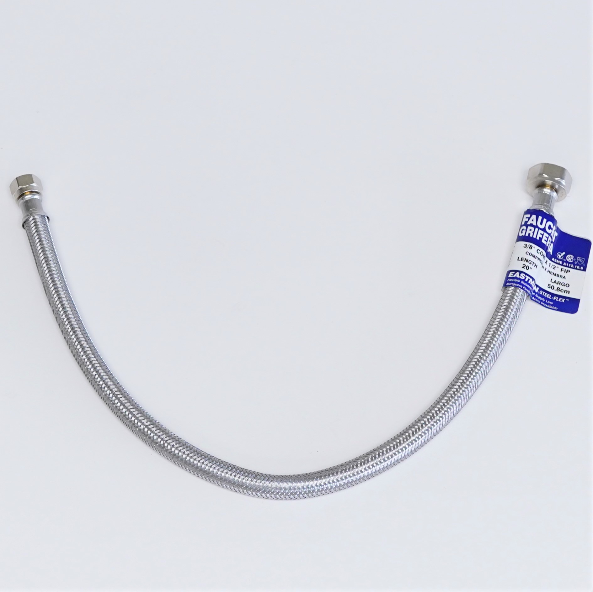 48005 20" Faucet Sink Connector Water Supply Line 1/2 FIP x 3/8 compression 91712010296 eBay