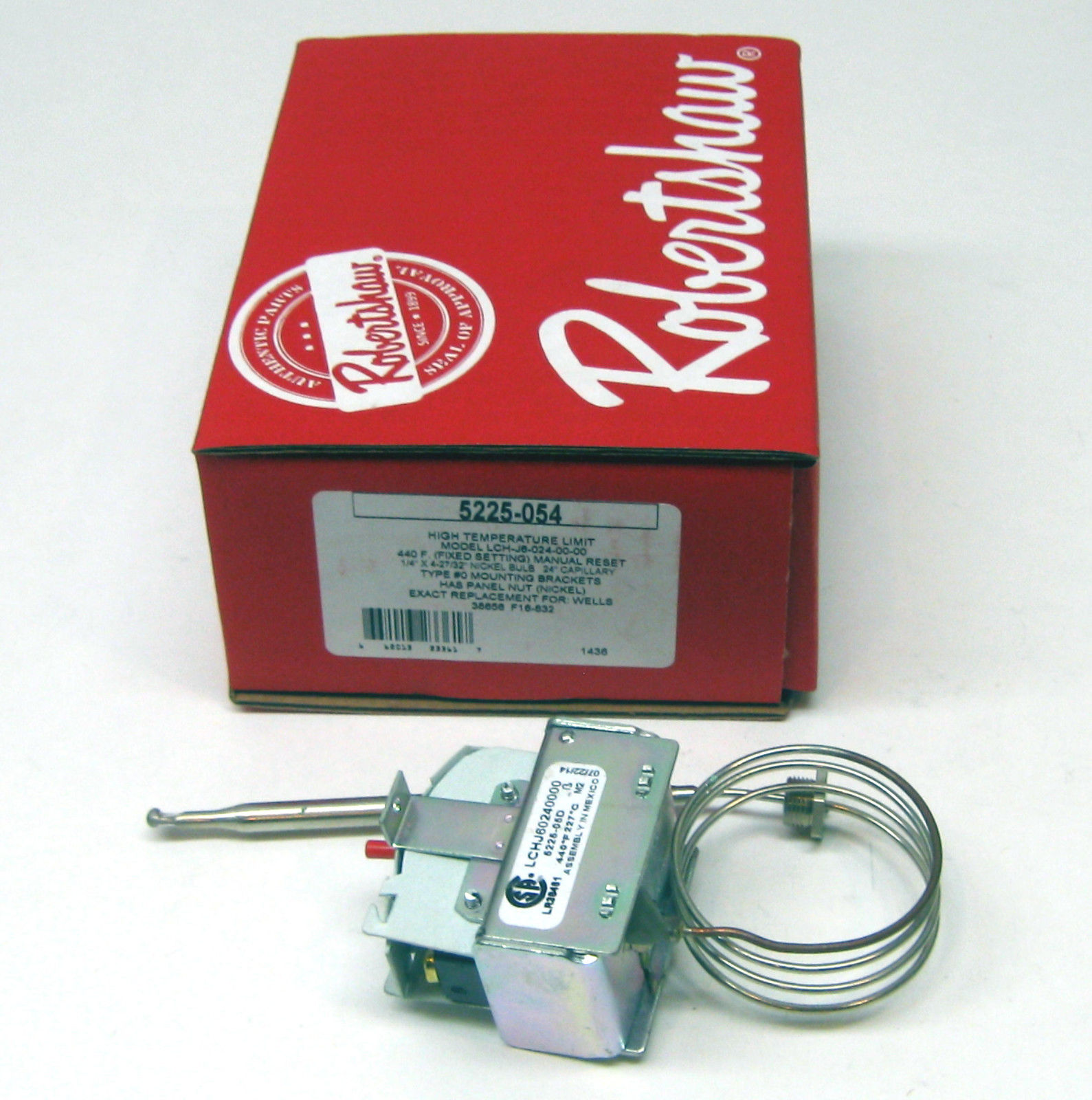 5225054 Robertshaw Commercial Fryer Hi Limit Thermostat 481120 Wells