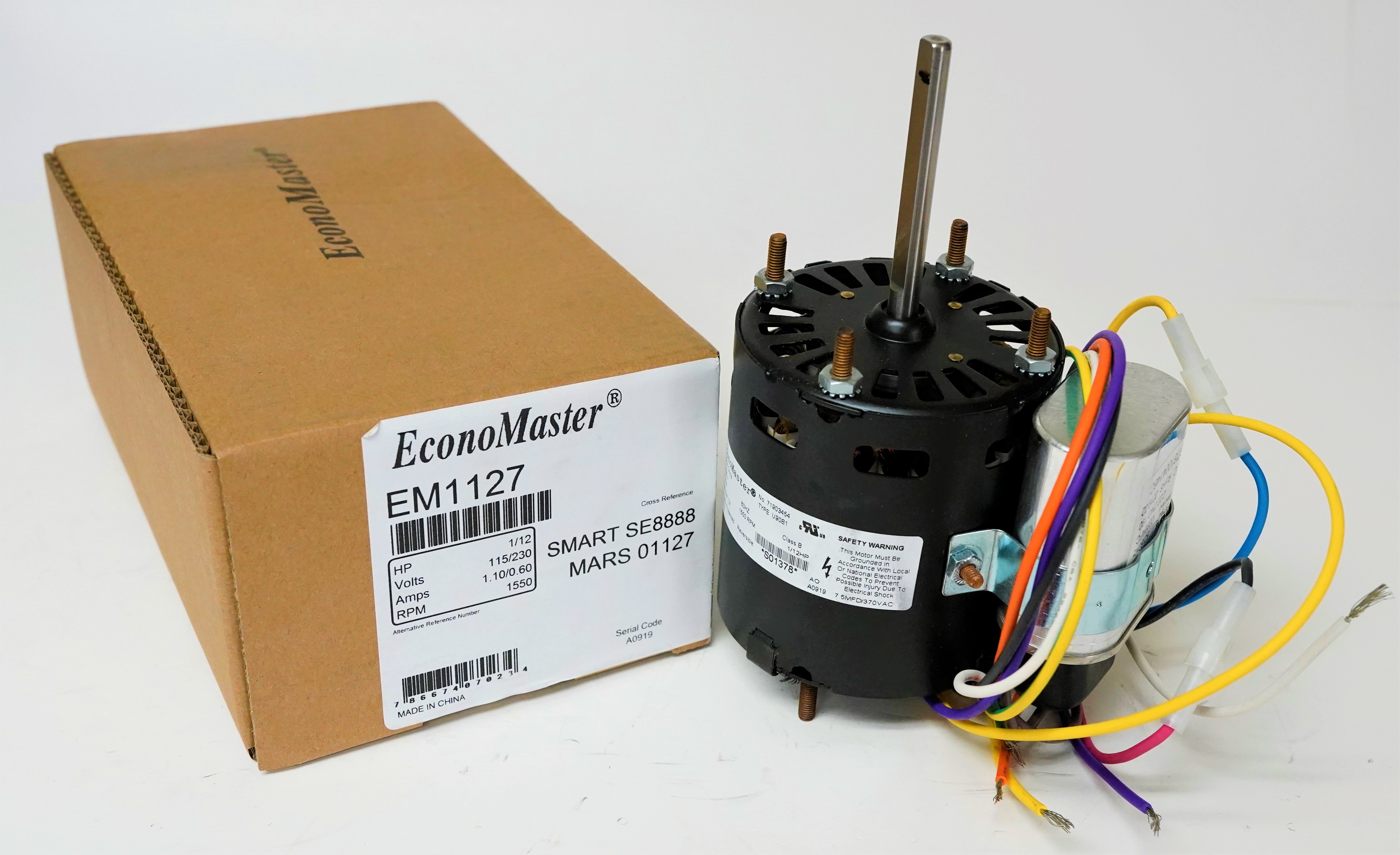 Refrigeration Motor for Bohn 25309101 Fasco D1127 Evaporator Fan