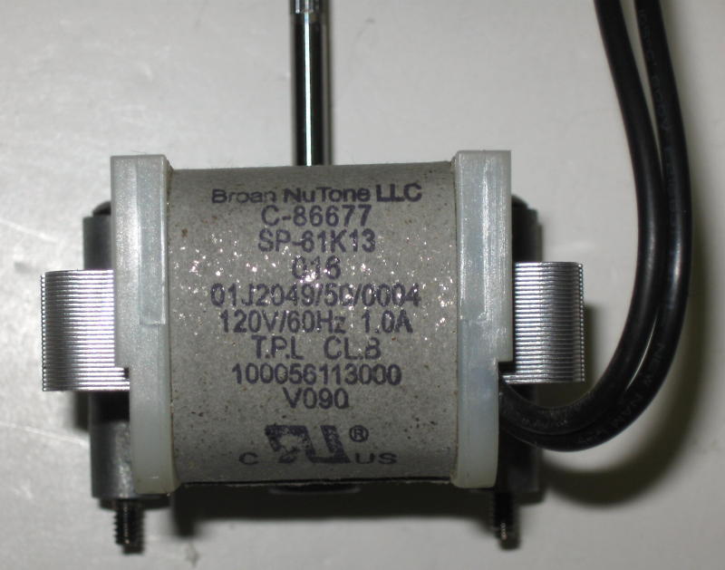 C86677 Nutone Vent Fan Motor for 763RLN SP61K13 26715233137 eBay