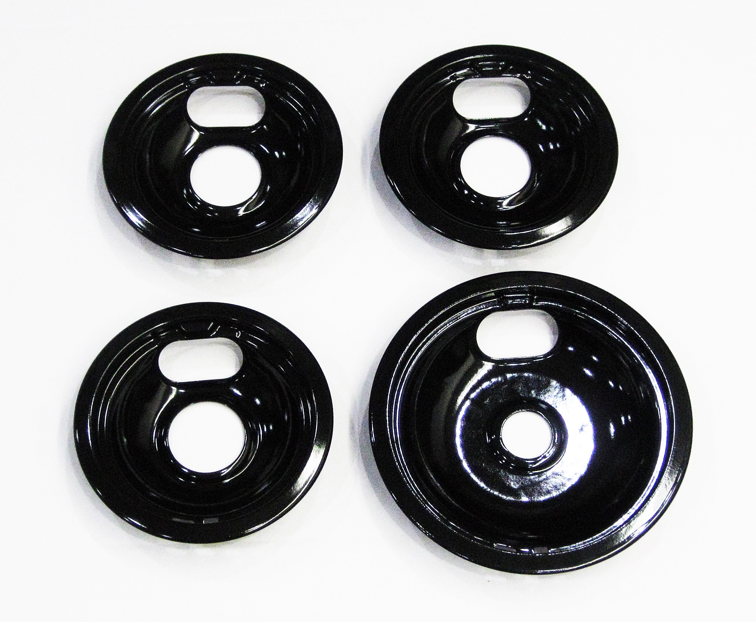 Range Burner Drip Bowl Set for Whirlpool 3 of W10290353 1 of W10290350