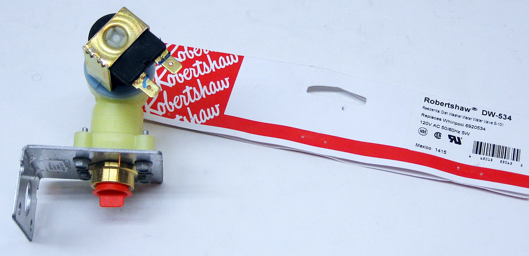 Dishwasher Water Inlet Solenoid Valve for Whirlpool Maytag WP6920534