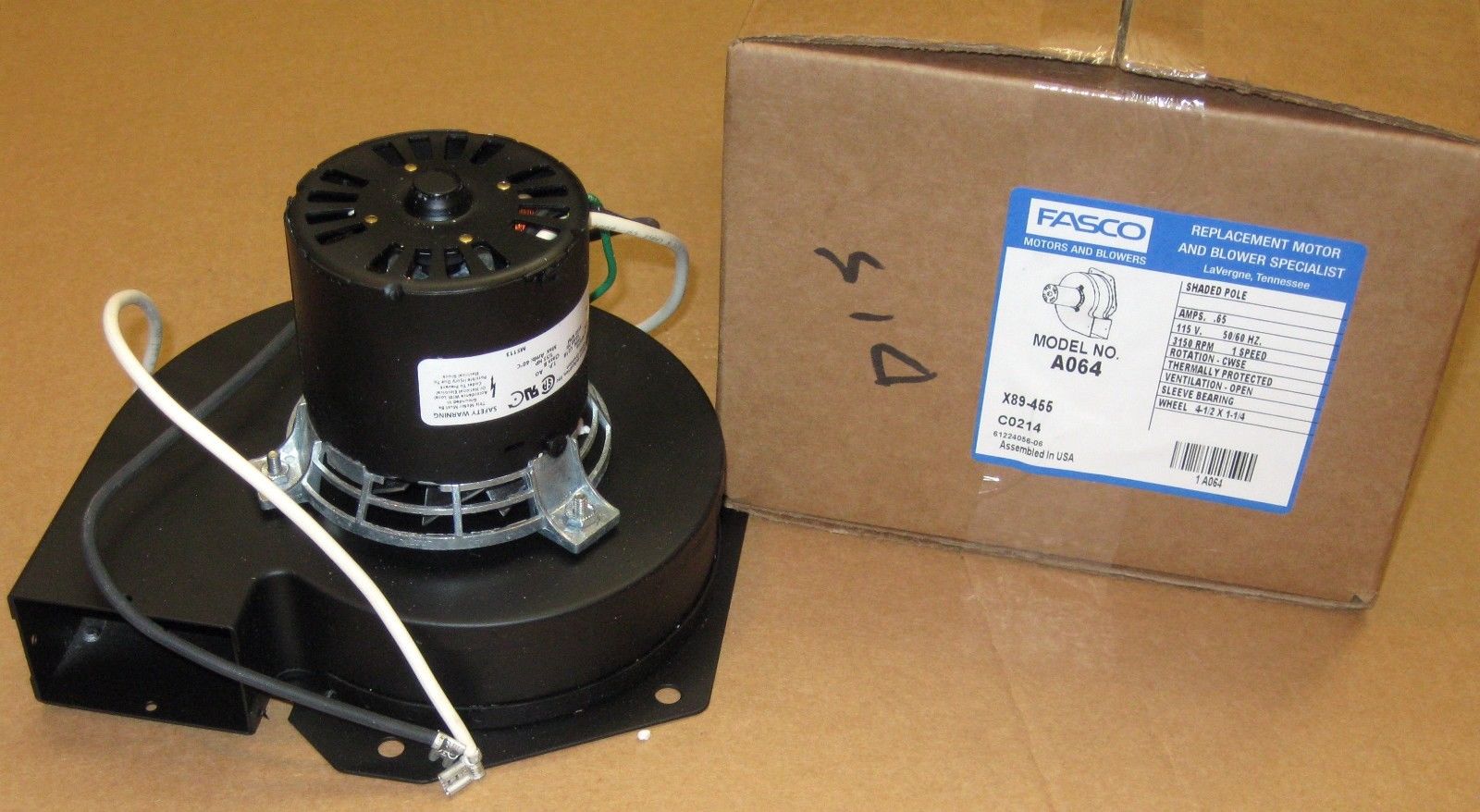 Fasco A064 Furnace Inducer Motor fiits Heil HQ/610672 70215043 7021