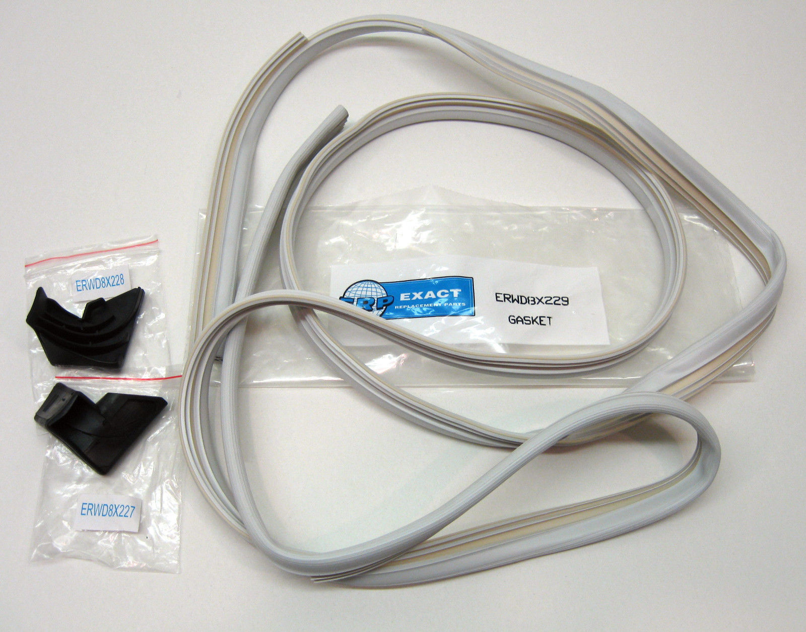 DW4 Dishwasher Door and Corner Gaskets for GE WD8X227 WD8X228 WD8X229