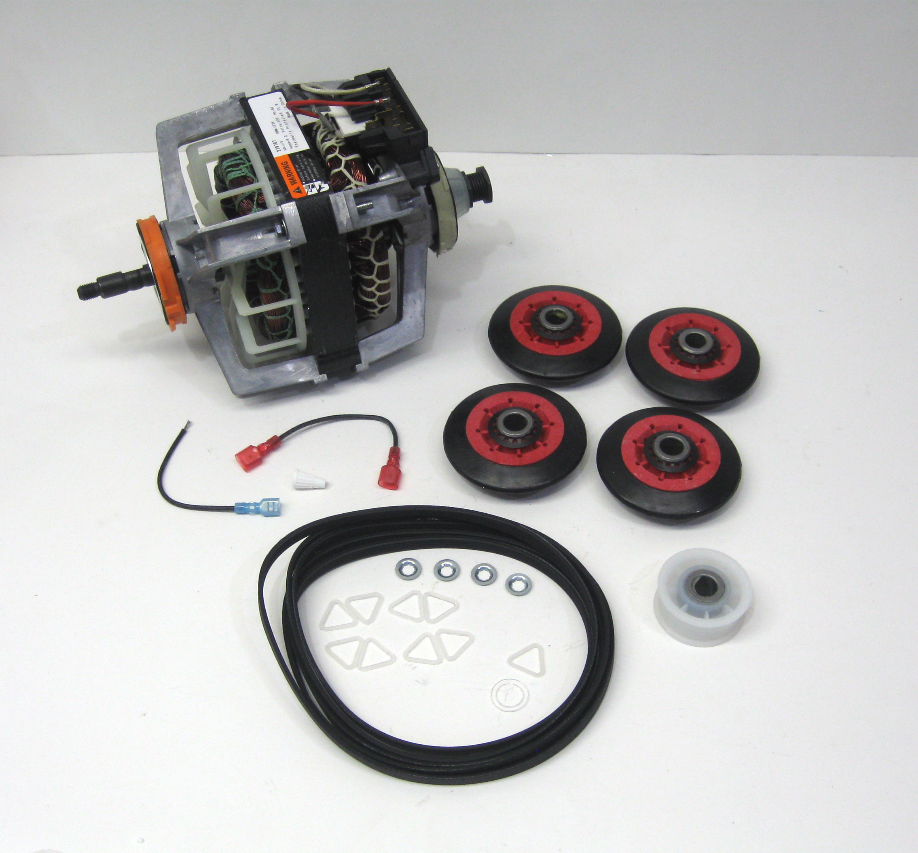COMBO9 279787 Dryer Motor 4392067 Belt Roller Kit 661570 for Whirlpool