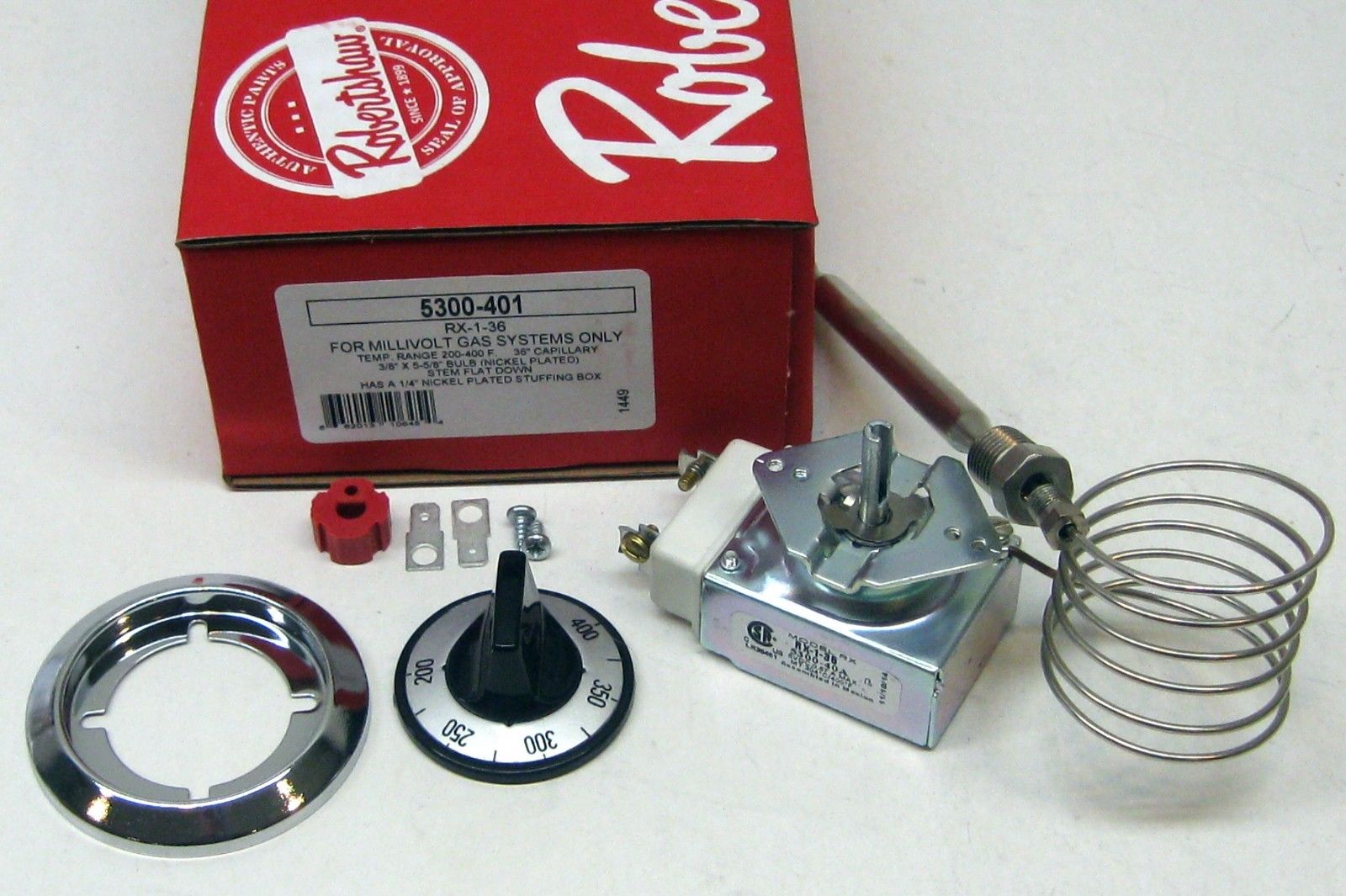 5300-401 Robertshaw Electric / Gas Oven Thermostat RX-1-36 5300-401 Robertshaw Electric / Gas Oven Thermostat RX-1-36